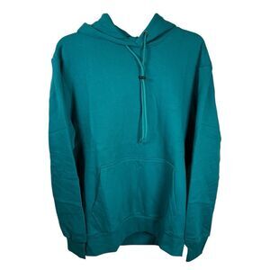 NWT Kangol Teal Unisex Super Soft Cotton Blend  Hoodie Size Medium
